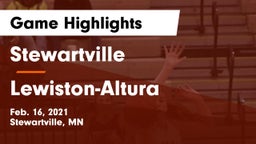 Stewartville  vs Lewiston-Altura Game Highlights - Feb. 16, 2021