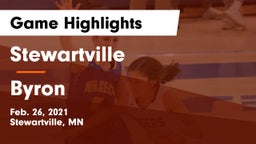 Stewartville  vs Byron  Game Highlights - Feb. 26, 2021