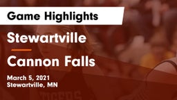 Stewartville  vs Cannon Falls  Game Highlights - March 5, 2021