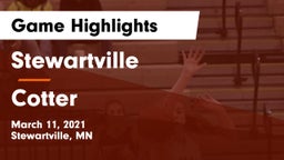 Stewartville  vs Cotter  Game Highlights - March 11, 2021