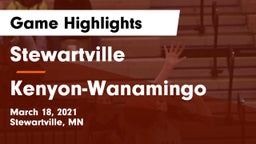 Stewartville  vs Kenyon-Wanamingo  Game Highlights - March 18, 2021