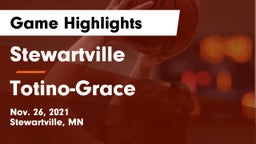 Stewartville  vs Totino-Grace  Game Highlights - Nov. 26, 2021