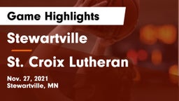 Stewartville  vs St. Croix Lutheran  Game Highlights - Nov. 27, 2021
