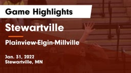 Stewartville  vs Plainview-Elgin-Millville  Game Highlights - Jan. 31, 2022