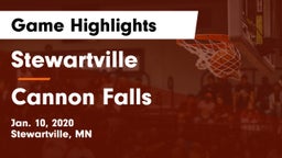 Stewartville  vs Cannon Falls  Game Highlights - Jan. 10, 2020