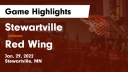 Stewartville  vs Red Wing  Game Highlights - Jan. 29, 2022