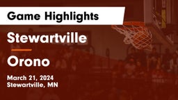 Stewartville  vs Orono  Game Highlights - March 21, 2024