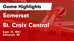 Somerset  vs St. Croix Central  Game Highlights - Sept. 23, 2021