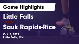 Little Falls vs Sauk Rapids-Rice  Game Highlights - Oct. 7, 2021
