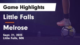 Little Falls  vs Melrose  Game Highlights - Sept. 21, 2023
