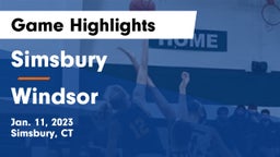 Simsbury  vs Windsor  Game Highlights - Jan. 11, 2023