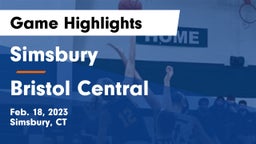 Simsbury  vs Bristol Central  Game Highlights - Feb. 18, 2023