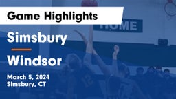 Simsbury  vs Windsor  Game Highlights - March 5, 2024