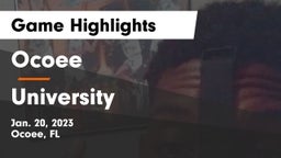 Ocoee  vs University  Game Highlights - Jan. 20, 2023