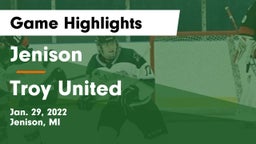 Jenison   vs Troy United Game Highlights - Jan. 29, 2022