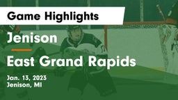 Jenison   vs East Grand Rapids  Game Highlights - Jan. 13, 2023