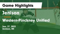 Jenison   vs  Western-Pinckney Unified Game Highlights - Jan. 27, 2023