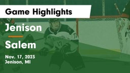 Jenison   vs Salem  Game Highlights - Nov. 17, 2023