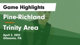 Pine-Richland  vs Trinity Area  Game Highlights - April 2, 2022