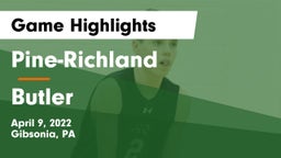 Pine-Richland  vs Butler  Game Highlights - April 9, 2022