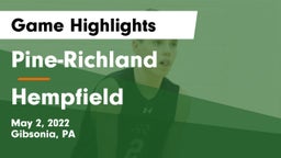 Pine-Richland  vs Hempfield  Game Highlights - May 2, 2022