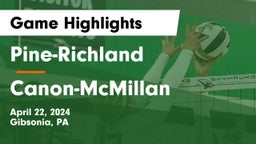 Pine-Richland  vs Canon-McMillan  Game Highlights - April 22, 2024