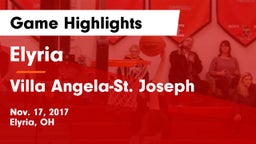 Elyria  vs Villa Angela-St. Joseph  Game Highlights - Nov. 17, 2017