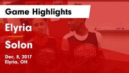 Elyria  vs Solon  Game Highlights - Dec. 8, 2017