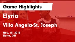 Elyria  vs Villa Angela-St. Joseph  Game Highlights - Nov. 15, 2018