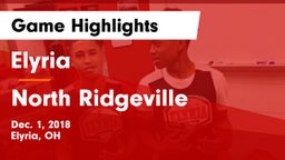 Elyria  vs North Ridgeville  Game Highlights - Dec. 1, 2018