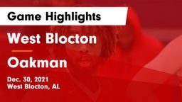 West Blocton  vs Oakman  Game Highlights - Dec. 30, 2021
