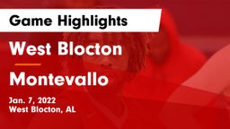 West Blocton  vs Montevallo  Game Highlights - Jan. 7, 2022