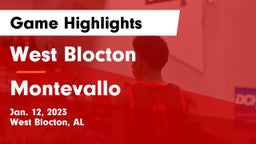 West Blocton  vs Montevallo  Game Highlights - Jan. 12, 2023
