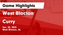 West Blocton  vs Curry  Game Highlights - Jan. 20, 2023