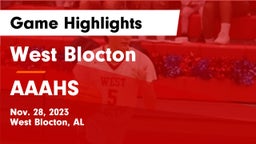 West Blocton  vs AAAHS Game Highlights - Nov. 28, 2023