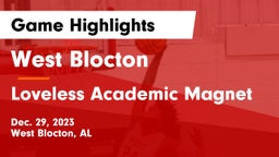 West Blocton  vs Loveless Academic Magnet  Game Highlights - Dec. 29, 2023