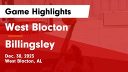 West Blocton  vs Billingsley Game Highlights - Dec. 30, 2023