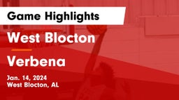 West Blocton  vs Verbena Game Highlights - Jan. 14, 2024