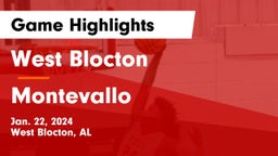 West Blocton  vs Montevallo  Game Highlights - Jan. 22, 2024