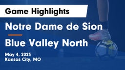 Notre Dame de Sion  vs Blue Valley North  Game Highlights - May 4, 2023