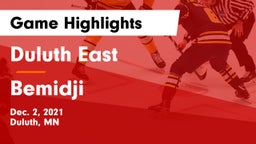 Duluth East  vs Bemidji  Game Highlights - Dec. 2, 2021