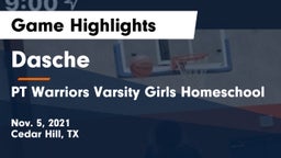 Dasche vs PT Warriors Varsity Girls Homeschool Game Highlights - Nov. 5, 2021