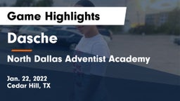 Dasche vs North Dallas Adventist Academy  Game Highlights - Jan. 22, 2022