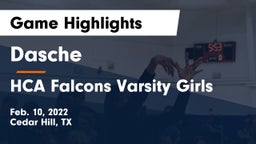 Dasche vs HCA Falcons Varsity Girls Game Highlights - Feb. 10, 2022