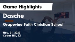 Dasche vs Grapevine Faith Christian School Game Highlights - Nov. 21, 2022