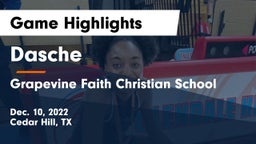 Dasche vs Grapevine Faith Christian School Game Highlights - Dec. 10, 2022