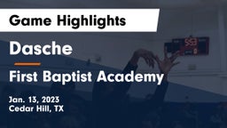 Dasche vs First Baptist Academy Game Highlights - Jan. 13, 2023