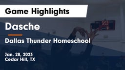 Dasche vs Dallas Thunder Homeschool  Game Highlights - Jan. 28, 2023