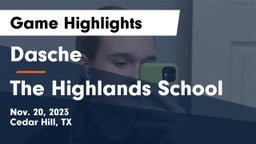 Dasche vs The Highlands School Game Highlights - Nov. 20, 2023