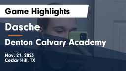 Dasche vs Denton Calvary Academy Game Highlights - Nov. 21, 2023